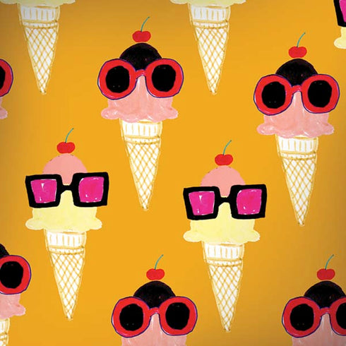 Bouffants and Broken Hearts Ice Cream with Shades iPhone X Skin