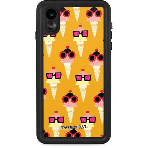 Bouffants and Broken Hearts Ice Cream with Shades iPhone XR Waterproof Case