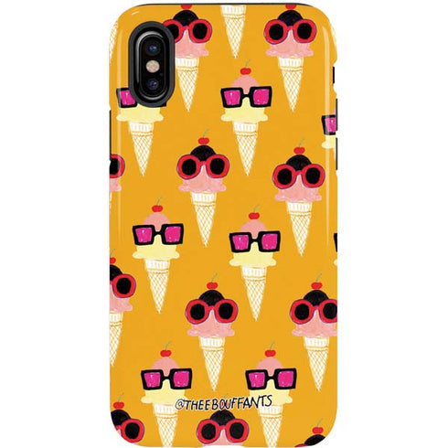 Bouffants and Broken Hearts Ice Cream with Shades iPhone XS Pro Case