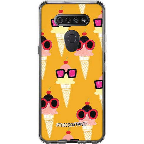 Bouffants and Broken Hearts Ice Cream with Shades LG K51/Q51 Clear Case