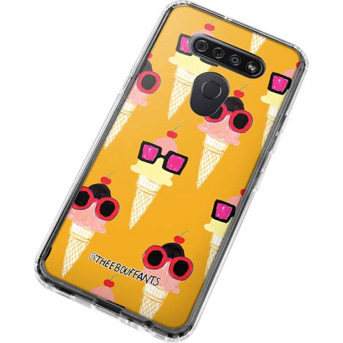 Bouffants and Broken Hearts Ice Cream with Shades LG K51/Q51 Clear Case