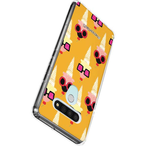 Bouffants and Broken Hearts Ice Cream with Shades LG Stylo 6 Clear Case