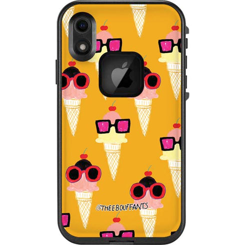 Bouffants and Broken Hearts Ice Cream with Shades LifeProof Fre iPhone Skin