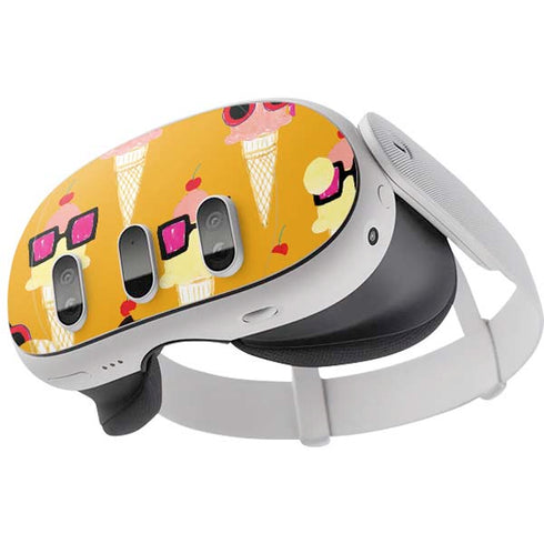 Bouffants and Broken Hearts Ice Cream with Shades Meta Quest 3 Skin