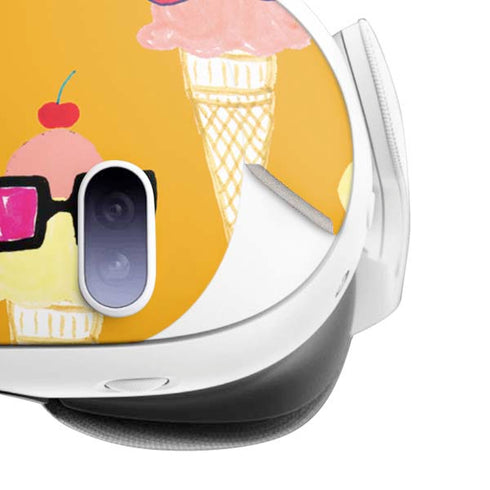 Bouffants and Broken Hearts Ice Cream with Shades Meta Quest 3 Skin