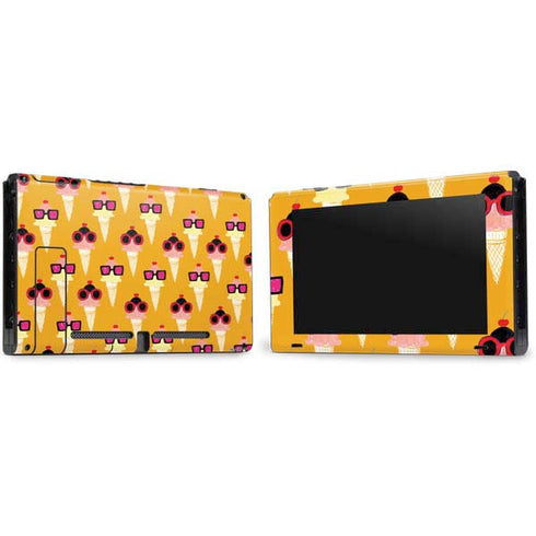 Bouffants and Broken Hearts Ice Cream with Shades Nintendo Switch Bundle Skin