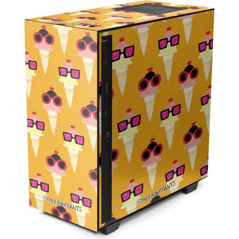 Bouffants and Broken Hearts Ice Cream with Shades NZXT H510 Compact ATX Mid-Tower Case Skin