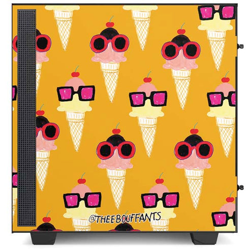 Bouffants and Broken Hearts Ice Cream with Shades NZXT H510 Compact ATX Mid-Tower Case Skin