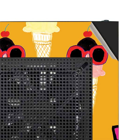 Bouffants and Broken Hearts Ice Cream with Shades NZXT H510 Compact ATX Mid-Tower Case Skin
