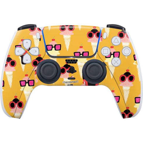 Bouffants and Broken Hearts Ice Cream with Shades PS5 Controller Skin