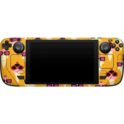 Bouffants and Broken Hearts Ice Cream with Shades Steam Deck Handheld Gaming Computer Skin