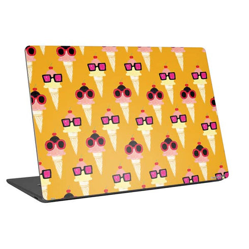 Bouffants and Broken Hearts Ice Cream with Shades Universal Laptop 11in (8.8 x 6.2in) Skin