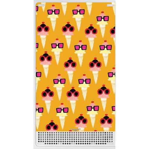 Bouffants and Broken Hearts Ice Cream with Shades Xbox Series S Skins
