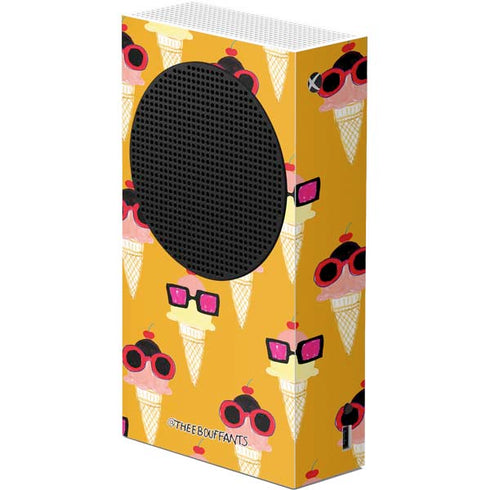 Bouffants and Broken Hearts Ice Cream with Shades Xbox Series S Console Skin