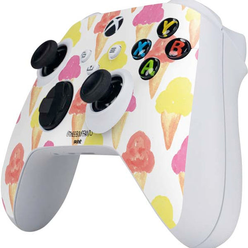 Bouffants and Broken Hearts Ice Cream Xbox Series S Controller Skin