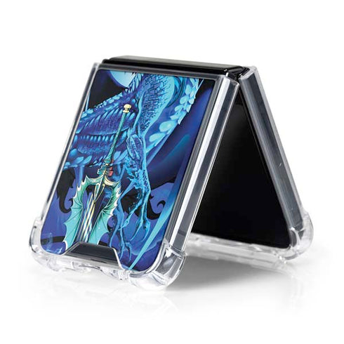Ice Dragon by Ruth Thompson Galaxy Z Flip5 5G Clear Case