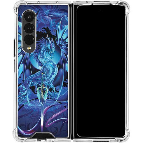 Ruth Thompson Ice Dragon Galaxy Z Fold4 5G Clear Case