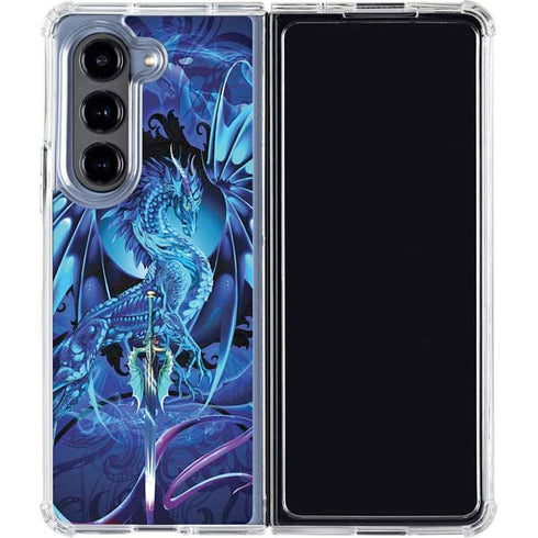Ice Dragon by Ruth Thompson Galaxy Z Fold5 5G Clear Case
