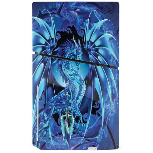 Ice Dragon by Ruth Thompson PS5 Slim Disk Console Skin