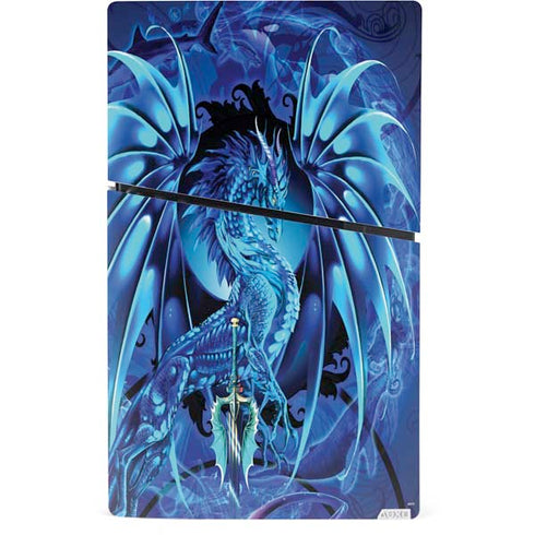 Ice Dragon by Ruth Thompson PS5 Slim Digital Edition Bundle Skin
