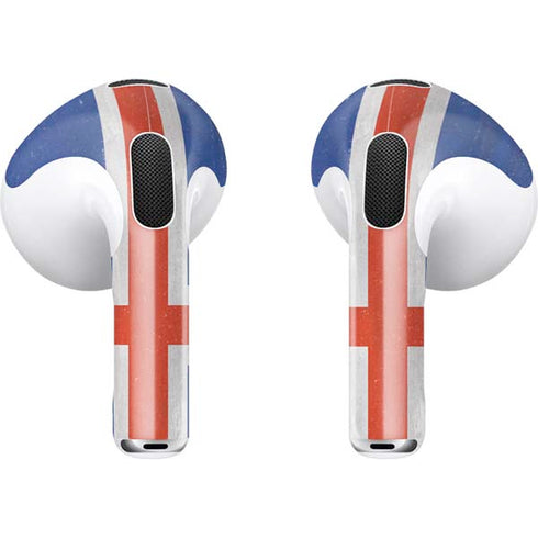 Iceland Flag Distressed Apple AirPods (3rd Gen 2021) Skin