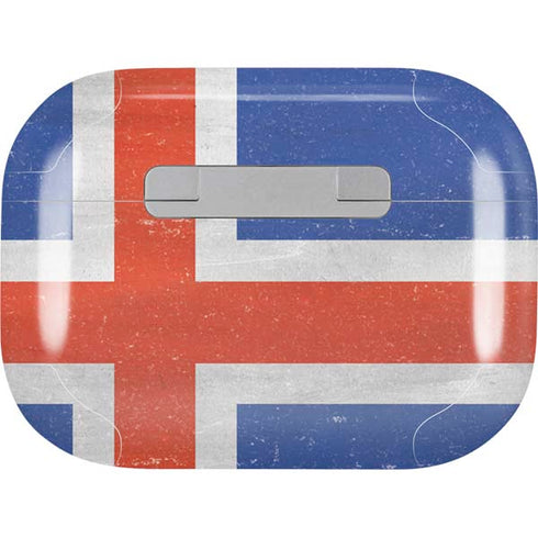 Iceland Flag Distressed Apple AirPods Pro Skin