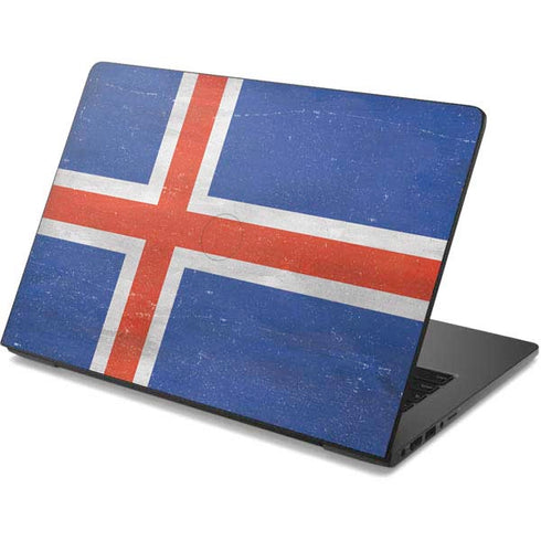 Iceland Flag Distressed Dell Chromebook Skin