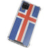 Iceland Flag Distressed Galaxy A12 Clear Case