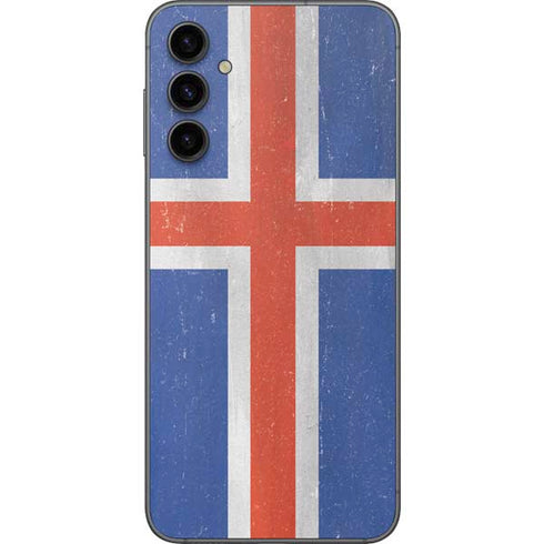 Iceland Flag Distressed Galaxy A14 5G Skin