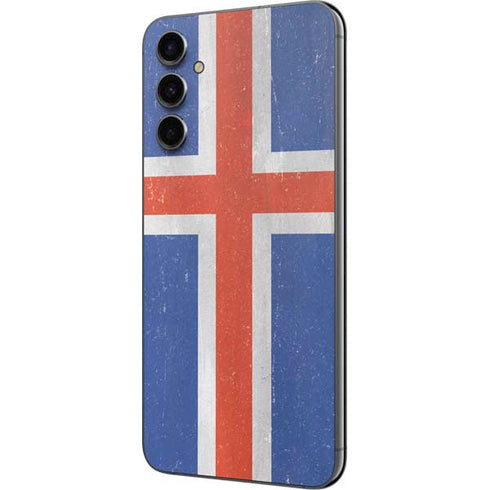 Iceland Flag Distressed Galaxy A14 5G Skin