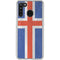 Iceland Flag Distressed Galaxy A21 Clear Case