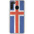 Iceland Flag Distressed Galaxy A21 Clear Case