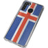 Iceland Flag Distressed Galaxy A21 Clear Case