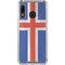Iceland Flag Distressed Galaxy A30 Clear Case