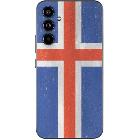 Iceland Flag Distressed Galaxy A54 5G Skin