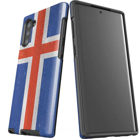Iceland Flag Distressed Galaxy Note 10 Pro Case