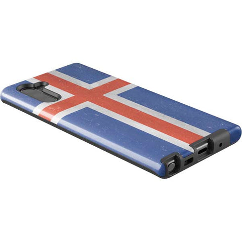 Iceland Flag Distressed Galaxy Note 10 Pro Case