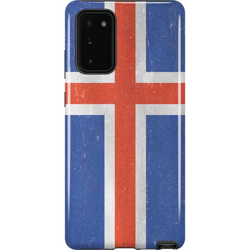 Iceland Flag Distressed Galaxy Note20 5G Pro Case