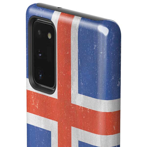 Iceland Flag Distressed Galaxy Note20 5G Pro Case