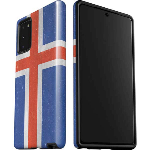 Iceland Flag Distressed Galaxy Note20 5G Pro Case