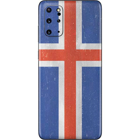 Iceland Flag Distressed Galaxy S20 Plus Skin