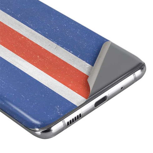 Iceland Flag Distressed Galaxy S20 Skin