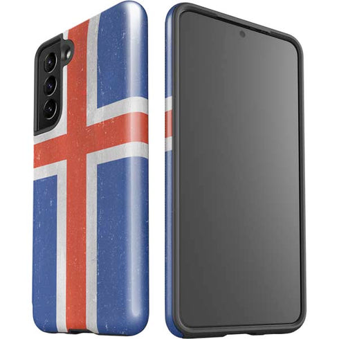 Iceland Flag Distressed Galaxy S21 5G Pro Case