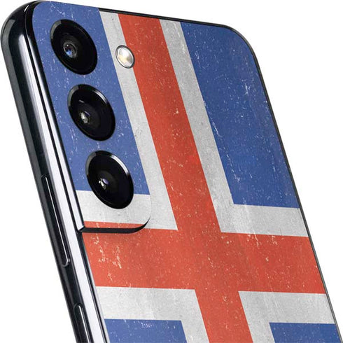 Iceland Flag Distressed Galaxy S22 Plus Skin