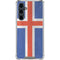 Iceland Flag Distressed Galaxy S23 FE Clear Case