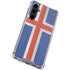Iceland Flag Distressed Galaxy S23 FE Clear Case