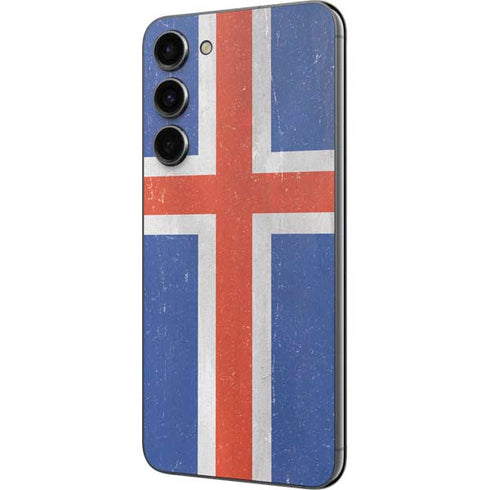 Iceland Flag Distressed Galaxy S23 Plus Skin