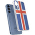 Iceland Flag Distressed Galaxy S24 Clear Case