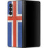 Iceland Flag Distressed Galaxy Z Fold3 5G Skin