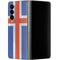 Iceland Flag Distressed Galaxy Z Fold4 5G Skin